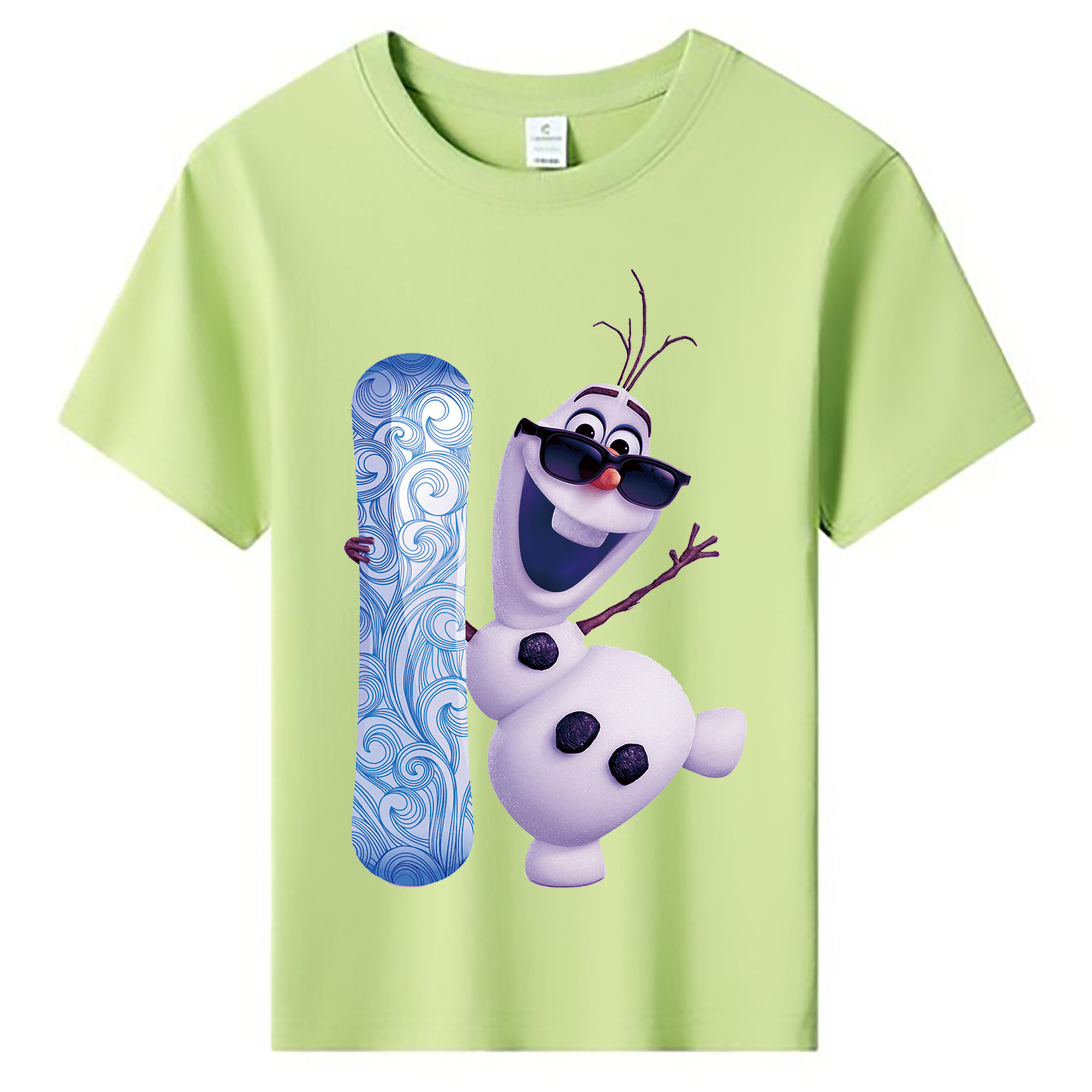 （画像用） アナと雪の女王 アンナ エルサ Frozen Anna Elsa 綿100％キッズTシャツ（フロントプリント）
